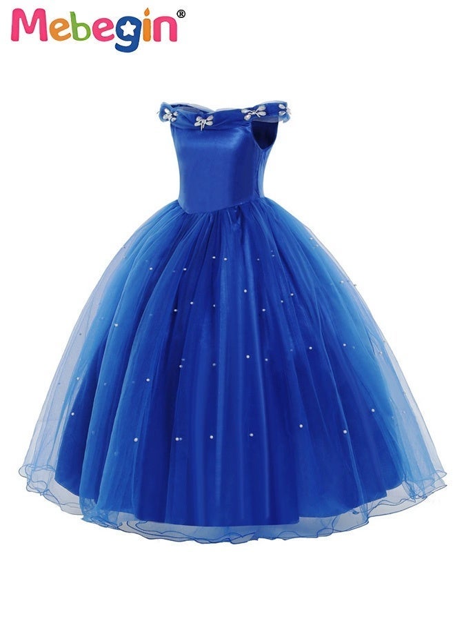 MEBEGIN Deluxe Princess Costume Set with 7PCS Accessaries, Fancy Elegant Off Shoulder Frock, Fairy Dress with Exquisite Decoration, Suitable for Party, Birthday, Funfair, Stage Performance, Cosplay and Any Other Special Occasions - Image 5